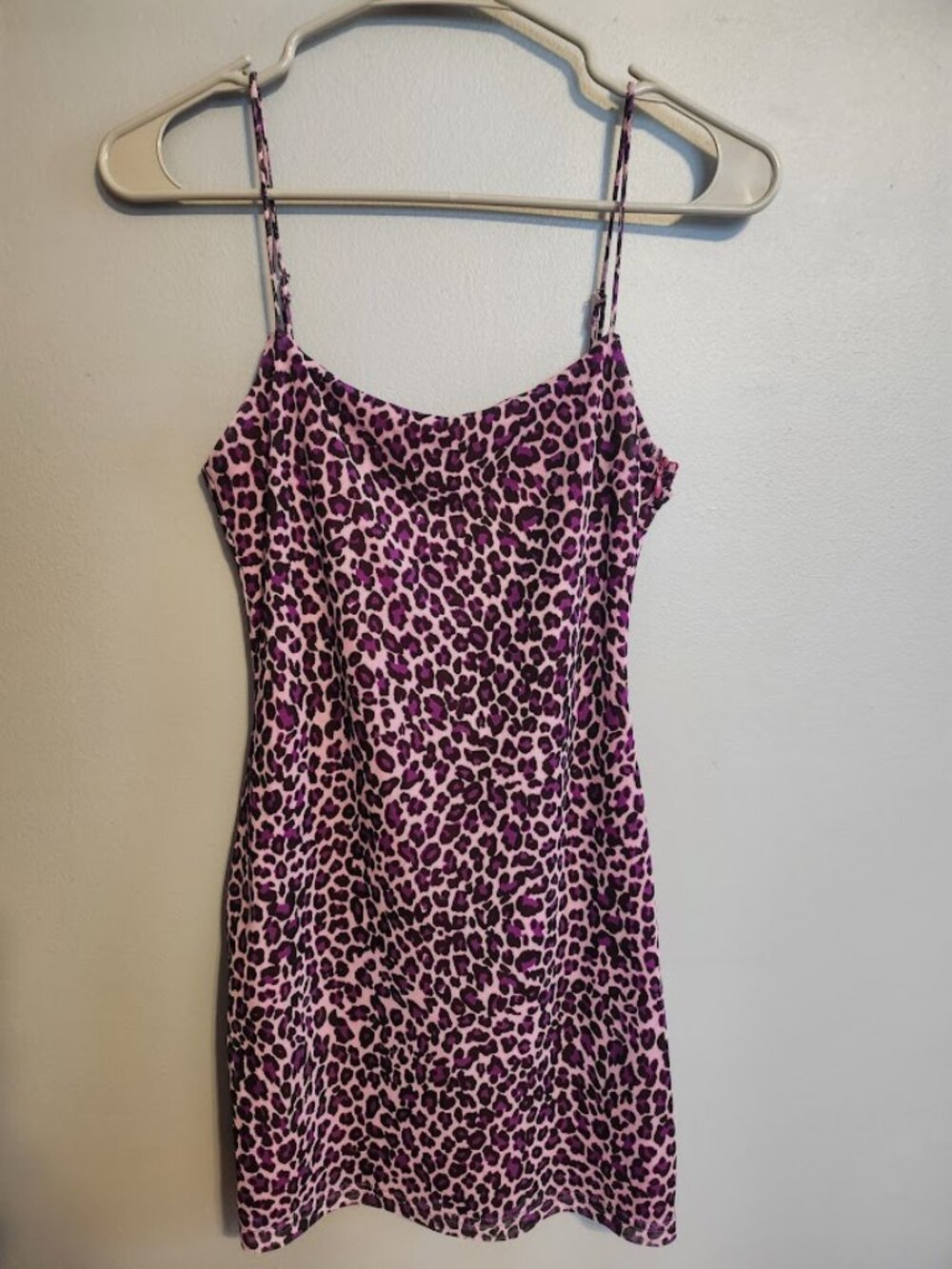 Revolve Superdown Pink and Purple Leopard Mini Dress Size Small